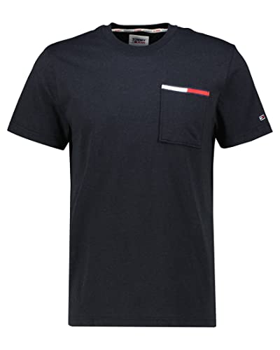 Tommy Jeans Herren T-Shirt Essential Flag schwarz (15) M von Tommy Jeans