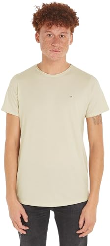 Tommy Jeans Herren TJM XSLIM JASPE C NECK EXT DM0DM09586, Beige (Newsprint), 3XL von Tommy Jeans