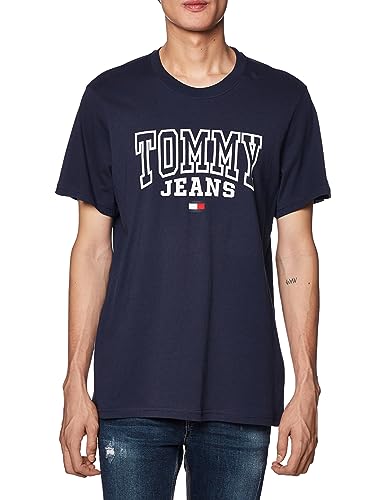 Tommy Jeans Herren T-Shirt Regular Fit Marine (52) XXL von Tommy Jeans