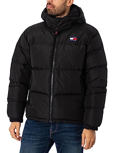 Tommy Jeans Herren Jacke Alaska Puffer Winterjacke, Schwarz (Black), M von Tommy Jeans