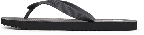 Tommy Jeans Herren Flip Flops Beach Sandal Zehentrenner, Schwarz (Black), 40 von Tommy Jeans