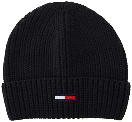 Tommy Hilfiger Herren TJM Basic Rib Beane Beanie-Mütze, Black, Einheitsgröße von Tommy Jeans