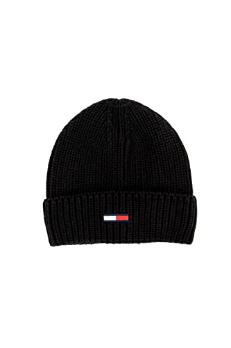Tommy Jeans Herren TJM Basic Rib Beane Beanie-Mütze, Black, Einheitsgröße Tommy Jeans Herren TJM Basic Rib Beane Beanie-Mütze, Black, Einheitsgröße von Tommy Jeans