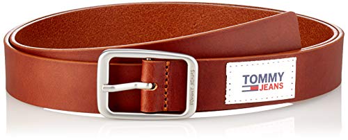 Tommy Jeans Herren TJM Casual Leather Belt 3.0 Gürtel, Dark Tan, 80 von Tommy Jeans