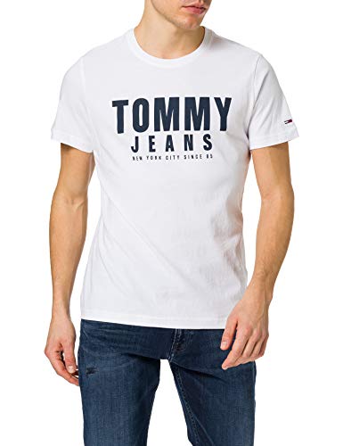 Tommy Jeans Herren TJM Center Chest Tommy Graphic T-Shirt, weiß, M von Tommy Jeans