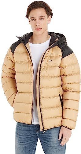 Tommy Jeans Herren Daunenjacke Light Winterjacke, Beige (Tawny Sand), M von Tommy Jeans