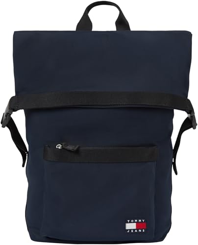 Tommy Jeans Herren Rucksack Daily Rolltop Backpack Handgepäck, Blau (Dark Night Navy), Einheitsgröße von Tommy Jeans