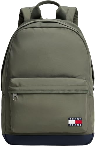 Tommy Jeans Herren Rucksack Daily Dome Mittelgroß, Grün (Pewter Green), Einheitsgröße von Tommy Jeans