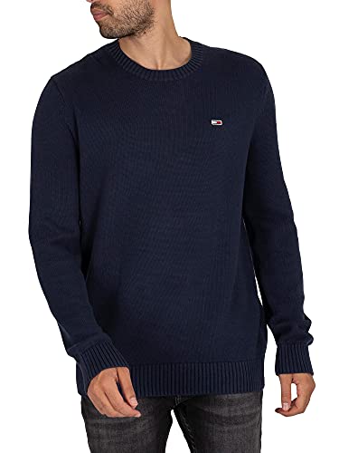 Tommy Jeans Herren TJM ESSENTIAL CREW NECK SWEATER Pullover, Marineblau (Twilight Navy), XS von Tommy Jeans