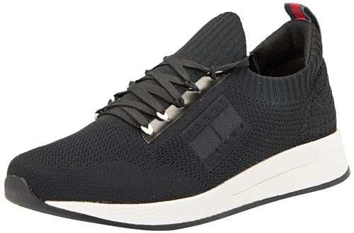 Tommy Jeans Herren Runner Sneaker Sportschuhe, Schwarz (Black), 41 von Tommy Jeans