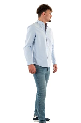 Tommy Jeans Herren Hemd Tjm Entry Reg Oxford Shirt Freizeithemd, Blau (Moderate Blue), L von Tommy Jeans