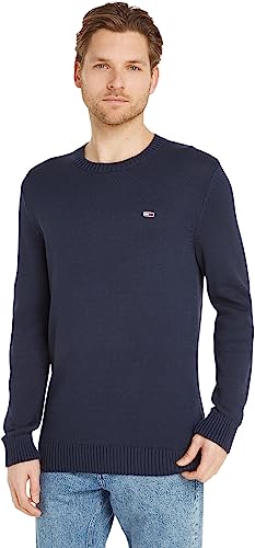 Tommy Jeans Herren TJM ESSENTIAL CREW NECK SWEATER Pullover, Marineblau (Twilight Navy), Large von Tommy Jeans