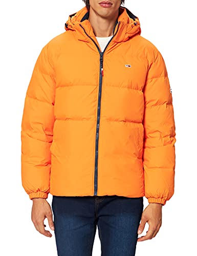 Tommy Jeans Herren TJM Essential Daunenjacke Jacke, Magnetic Orange, M von Tommy Jeans