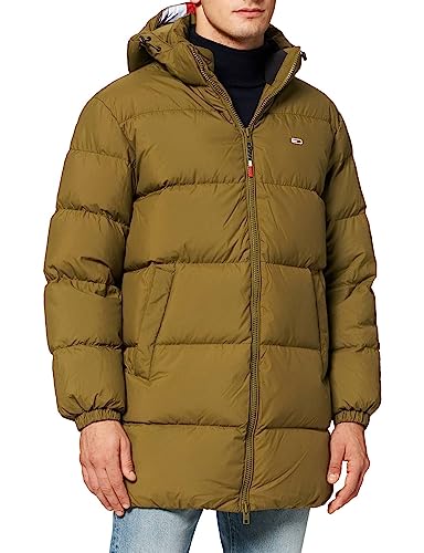 Tommy Jeans Herren TJM Essential Daunenparka Anorak, Uniform Olive, XL von Tommy Jeans