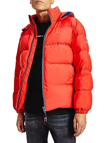 Tommy Jeans Herren TJM Essential Daunenjacke Jacke, Deep Crimson, L von Tommy Jeans