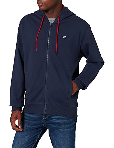 Tommy Jeans Herren TJM Essential Graphic Zipthru Kapuzenpullover, Marineblau (Twilight Navy), 36 von Tommy Jeans