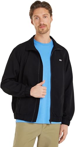 Tommy Jeans Herren TJM Essential Jacket EXT DM0DM17982 Gewebte Jacken, Schwarz (Black Other Version), XXL von Tommy Jeans