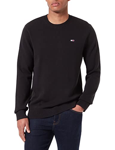 Tommy Jeans Herren TJM Essential Light Sweater Pullover, Black, Large von Tommy Jeans