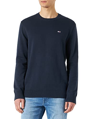 Tommy Jeans Herren TJM Essential Light Sweater Pullover, Twilight Navy, Medium von Tommy Jeans