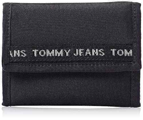 Tommy Jeans TJM Essential Nylon Trifold Geldbörsen, Herren, Schwarz (Black), Os von Tommy Jeans