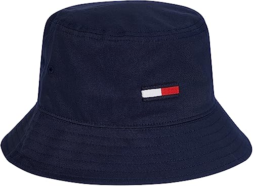 Tommy Jeans Herren TJM Flag Bucket HAT Verschluss, Twilight Navy, One Size von Tommy Jeans