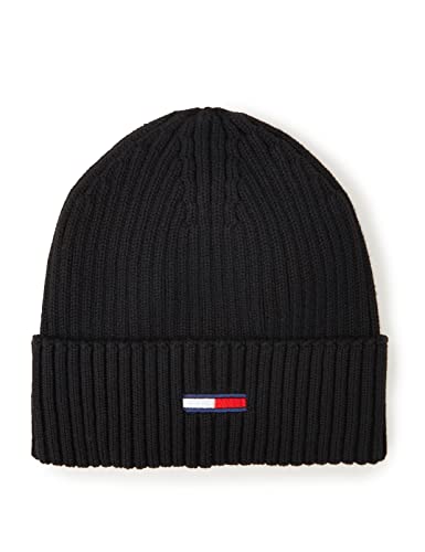 Tommy Jeans Herren TJM Flag Rib Beanie AM0AM10390 Gestrickte Mütze, Schwarz, OS Tommy Jeans Herren TJM Flag Rib Beanie AM0AM10390 Gestrickte Mütze, Schwarz, OS von Tommy Jeans