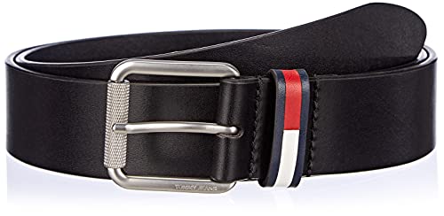 Tommy Jeans Herren TJM Flag Roller 4.0 Gürtel, Black, 80 von Tommy Jeans