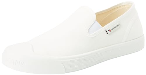 Tommy Jeans Herren Schuhe Slipper, Weiß (Ecru), 45 von Tommy Jeans