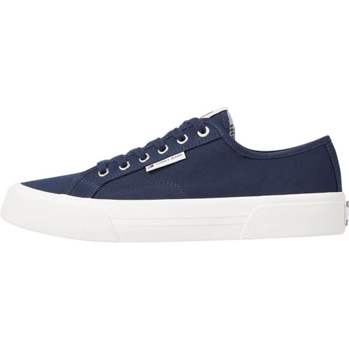 Tommy Jeans Herren Vulcanized Sneaker Schuhe, Blau (Dark Night Navy), 44 von Tommy Jeans