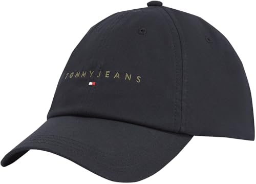 Tommy Jeans Herren TJM Linear Logo Cap Am0Am12958 Verschluss, Black (Black), OS von Tommy Jeans