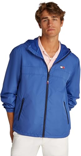 Tommy Jeans Herren TJM Lw Chicago Jacket EXT Dm0Dm20204 Windbreaker-Jacke, Blue (Tempo Blue), XL von Tommy Jeans