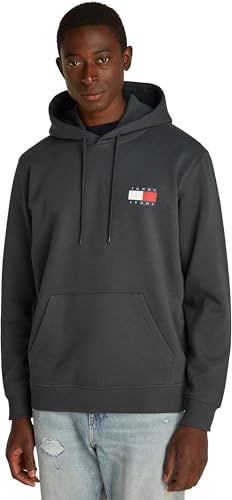 Tommy Jeans Herren TJM REG ESSENTIAL FLAG HOOD EXT DM0DM20738, Grey (New Charcoal), XXL von Tommy Jeans