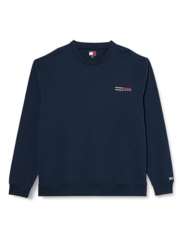 Tommy Jeans Herren TJM Reg Entry Graphic Crew EXT Dm0Dm20849 Pullover-Sweatshirt, Blue (Dark Night Navy), 3XL von Tommy Jeans