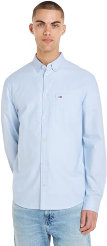 Tommy Jeans Herren TJM REG Oxford Shirt DM0DM18335 Hemden, Blau, XXL von Tommy Jeans