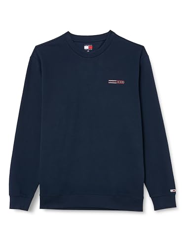 Tommy Jeans Herren TJM Reg Entry Graphic Crew EXT Dm0Dm20849 Pullover-Sweatshirt, Blue (Dark Night Navy), XXL von Tommy Jeans