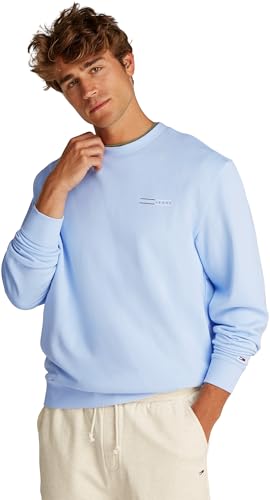 Tommy Jeans Herren TJM Reg Entry Graphic Crew EXT Dm0dm20849 Pullover-Sweatshirt, Blue (Sweet Blue), M EU von Tommy Jeans