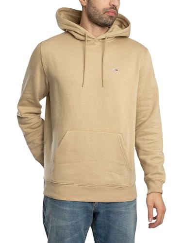 Tommy Jeans Herren TJM Reg Flag Hoodie Dm0dm20742 Kapuzenpullover, Beige (Relic Tan), XL EU von Tommy Jeans