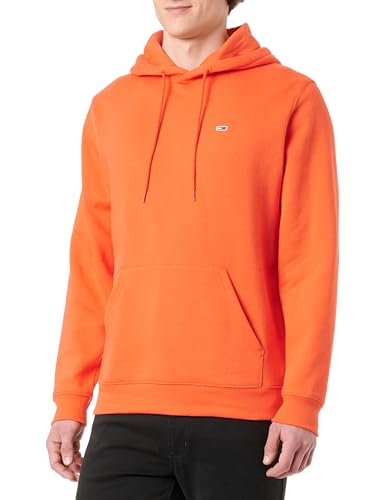 Tommy Jeans Herren TJM Reg Flag Hoodie Dm0dm20742 Kapuzenpullover, Orange (Bright Vermillion), L EU von Tommy Jeans