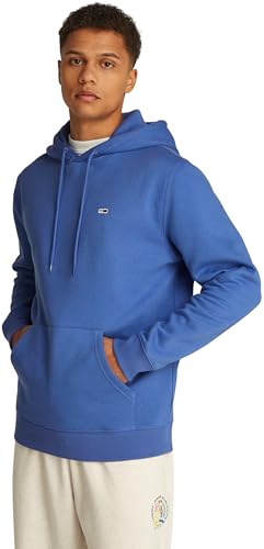 Tommy Jeans Men's TJM Reg S Flag Hoodie Dm0Dm20742 Kapuzenpullover, Blue (Tempo Blue), 6XL von Tommy Jeans