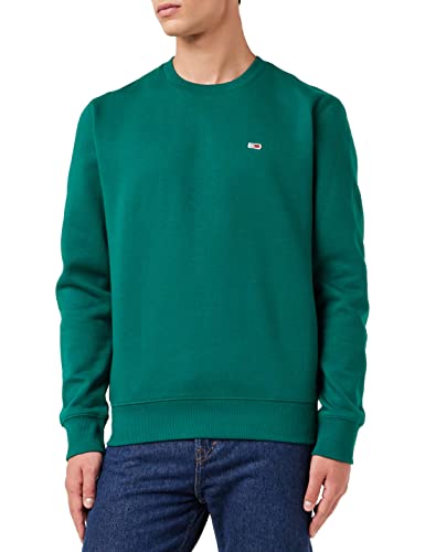 Tommy Jeans Herren TJM Regular Fleece C Neck DM0DM09591 Sweatshirts, Grün (Dark Turf Green), XXL von Tommy Jeans