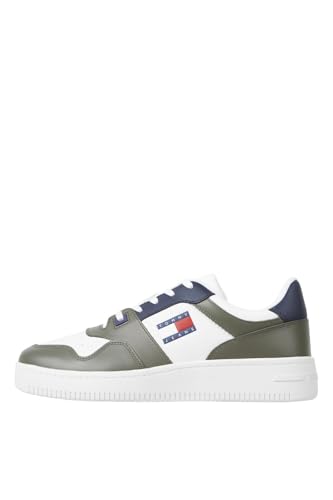 Tommy Jeans TJM Retro Basket ESS Cupsole Sneaker, Herren, Grün (Deep Woods), 44 EU Tommy Jeans TJM Retro Basket ESS Cupsole Sneaker, Herren, Grün (Deep Woods), 44 EU von Tommy Jeans