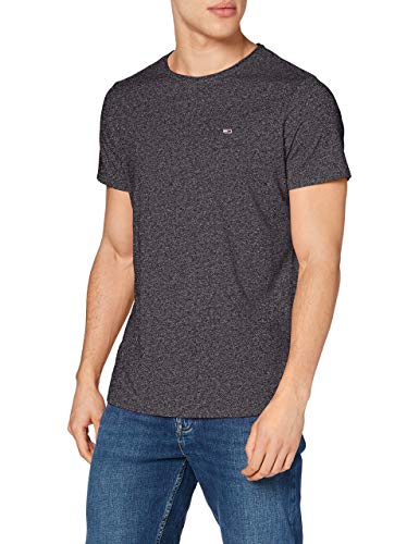 Tommy Jeans Herren T-Shirt Kurzarm TJM Slim Slim Fit, Schwarz (Black), 3XL von Tommy Jeans