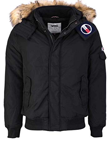 Tommy Jeans Herren TJM TECH Jacket Jacke, Schwarz (Tommy Black BBU), Small (Herstellergröße:S) von Tommy Jeans