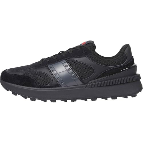 Tommy Jeans Herren TJM Technical Runner ESS Em0Em01537 Low Top, Black (Black), 45 EU von Tommy Jeans