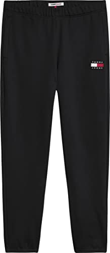 Tommy Jeans Herren TJM Tommy Badge Sweatpant DM0DM14272 Jogginghosen, Schwarz, M von Tommy Jeans