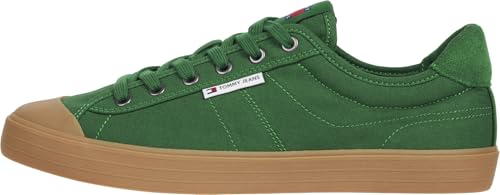 Tommy Jeans Herren TJM Vulcanized Bumper Canvas EM0EM01546 Low Top, Green (Terrain), 44 EU von Tommy Jeans