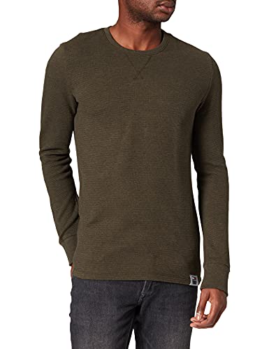 Tommy Jeans Herren TJM Waffle SNIT T-Shirt, Dunkles Olivgrün, S von Tommy Jeans