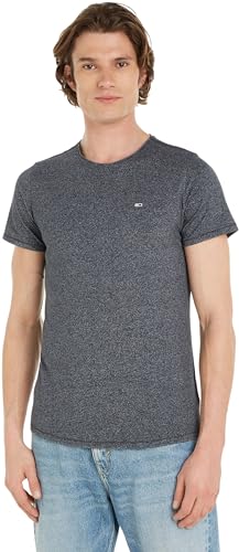 Tommy Jeans Herren TJM XSLIM JASPE C NECK EXT DM0DM09586, Grey (New Charcoal), S von Tommy Jeans