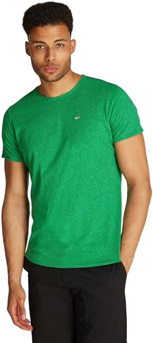 Tommy Jeans Herren T-Shirt Kurzarm Rundhalsausschnitt, Grün (Green Malachite), 6XL von Tommy Jeans