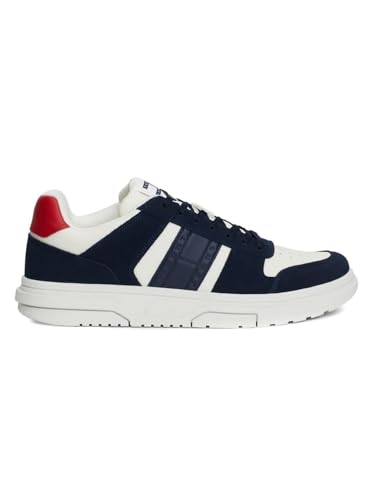 Tommy Jeans Herren Sneaker Brooklyn aus Wildleder, Blau (Dark Night Navy), 42 von Tommy Jeans